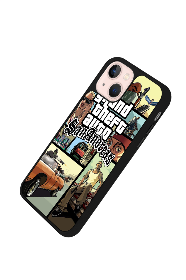 iPhone 15 Plus Uyumlu GTA Tasarımlı Glossy Premium Kılıf