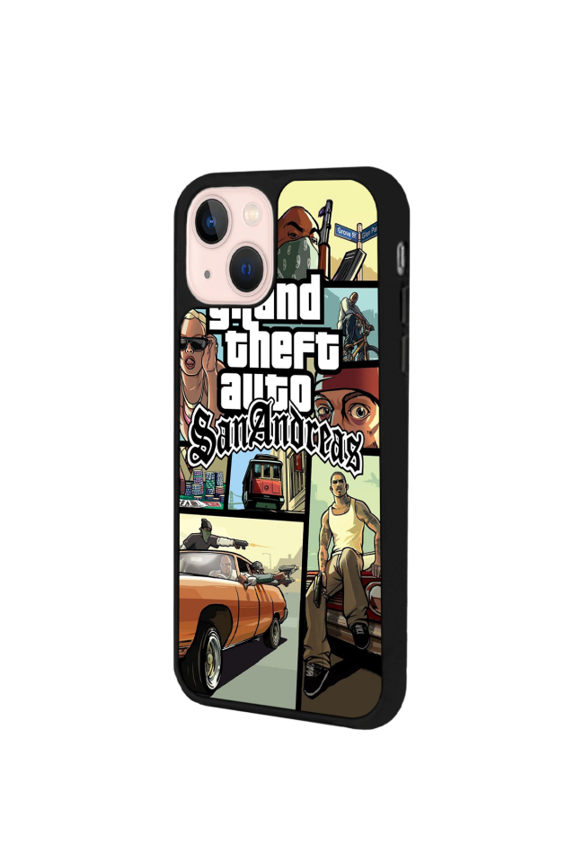 iPhone 15 Plus Uyumlu GTA Tasarımlı Glossy Premium Kılıf