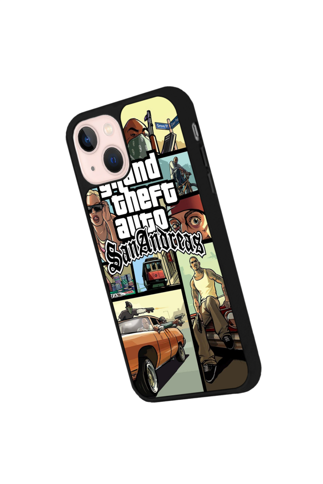 iPhone 15 Plus Uyumlu GTA Tasarımlı Glossy Premium Kılıf