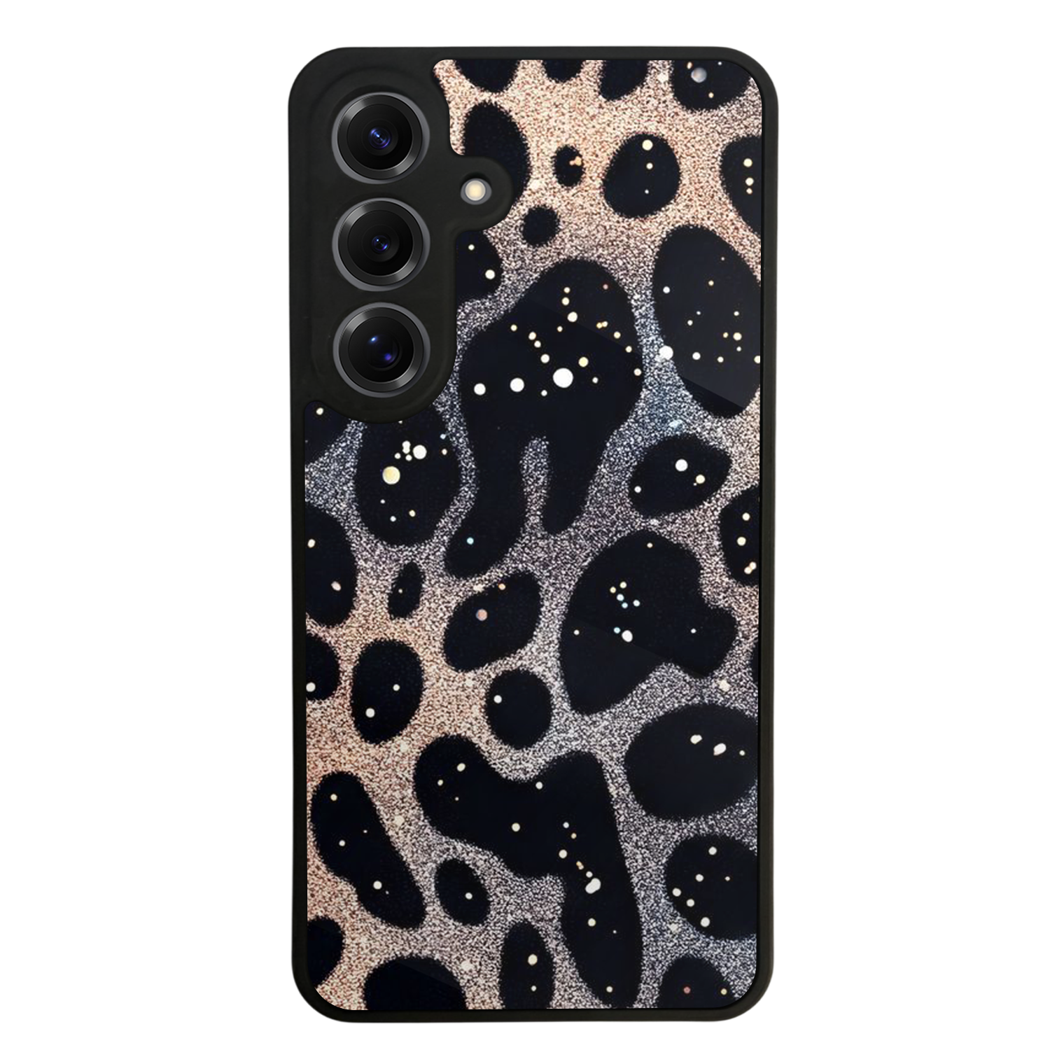 Samsung Galaxy S25 Uyumlu Hologram Leopar Tasarımlı Glossy Premium Kılıf