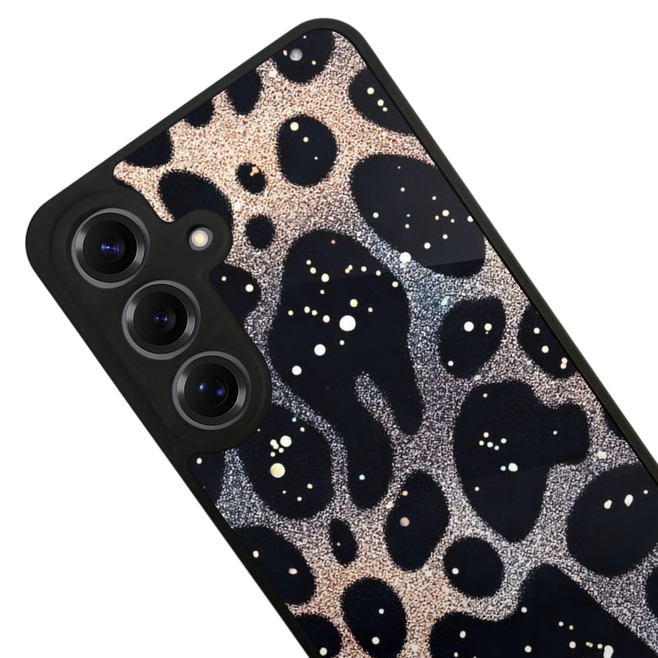 Samsung Galaxy S25 Uyumlu Hologram Leopar Tasarımlı Glossy Premium Kılıf