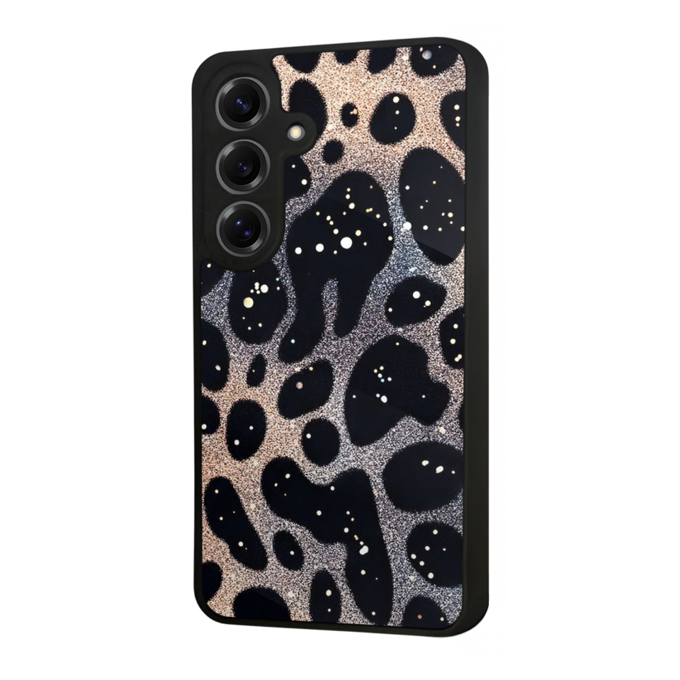 Samsung Galaxy S25 Uyumlu Hologram Leopar Tasarımlı Glossy Premium Kılıf