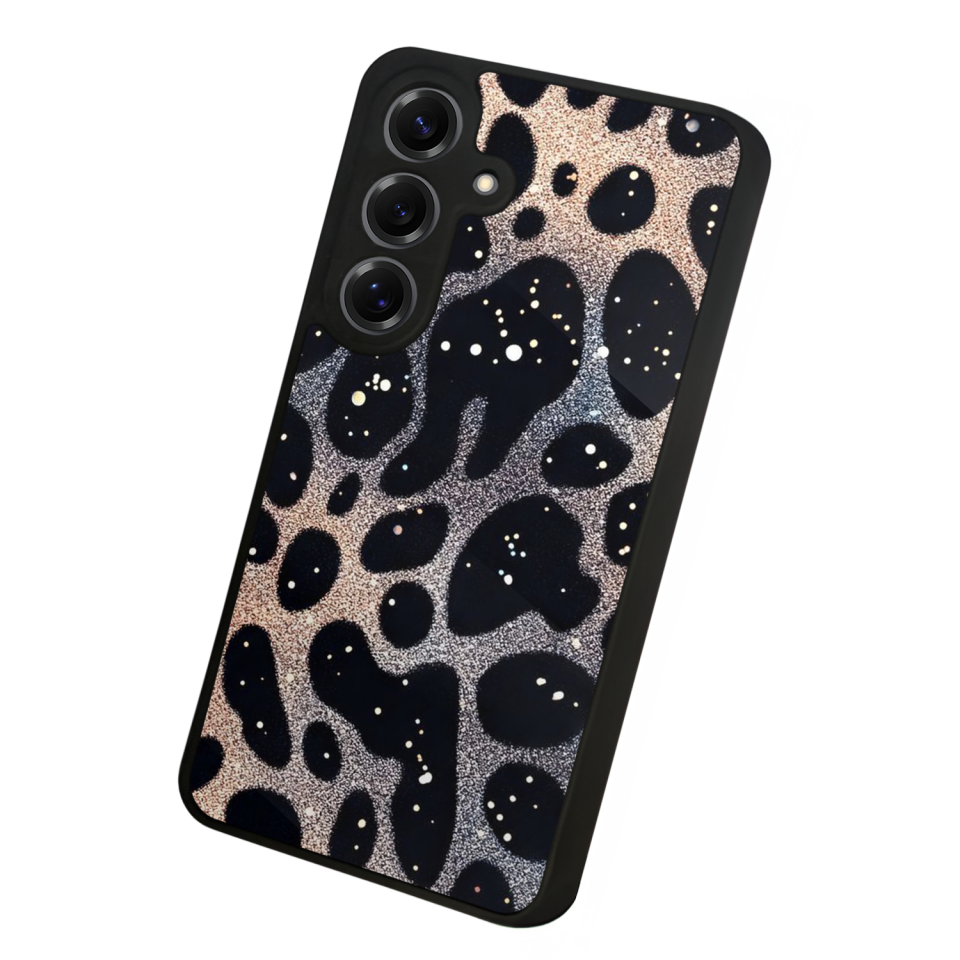 Samsung Galaxy S25 Uyumlu Hologram Leopar Tasarımlı Glossy Premium Kılıf