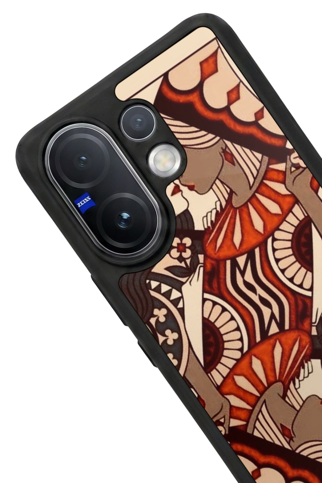 Vivo V60 Uyumlu Kalp Love Tasarımlı Glossy Premium Kılıf