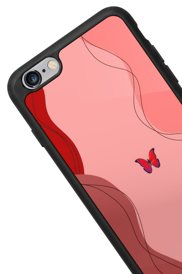 iPhone 6 Plus Uyumlu Kelebek Tasarımlı Glossy Premium Kılıf