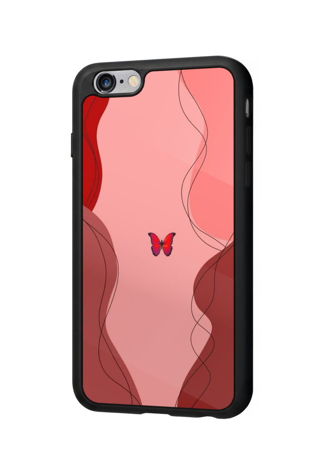 iPhone 6 Plus Uyumlu Kelebek Tasarımlı Glossy Premium Kılıf
