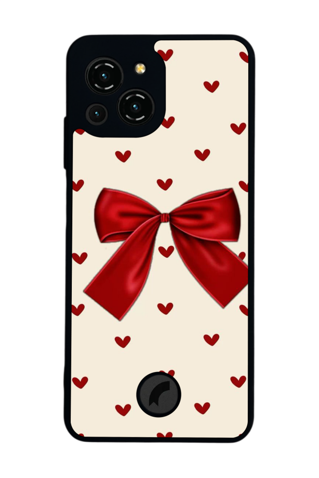 Reeder S23 Pro Max Uyumlu Kurdele Tasarımlı Glossy Premium Kılıf