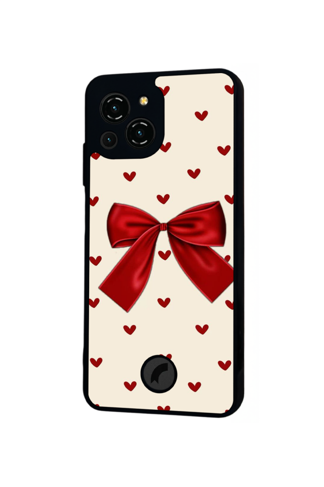 Reeder S23 Pro Max Uyumlu Kurdele Tasarımlı Glossy Premium Kılıf