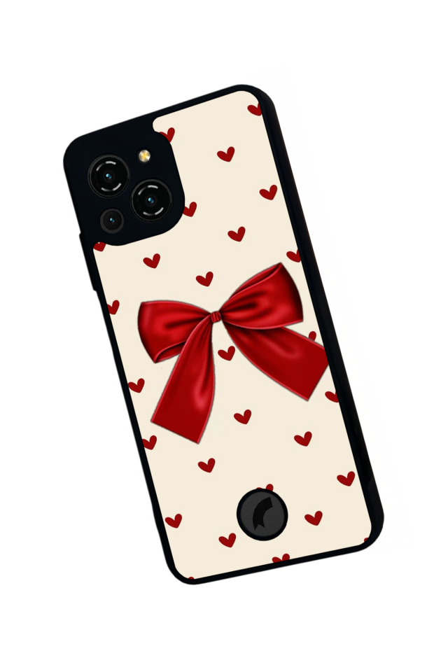 Reeder S23 Pro Max Uyumlu Kurdele Tasarımlı Glossy Premium Kılıf