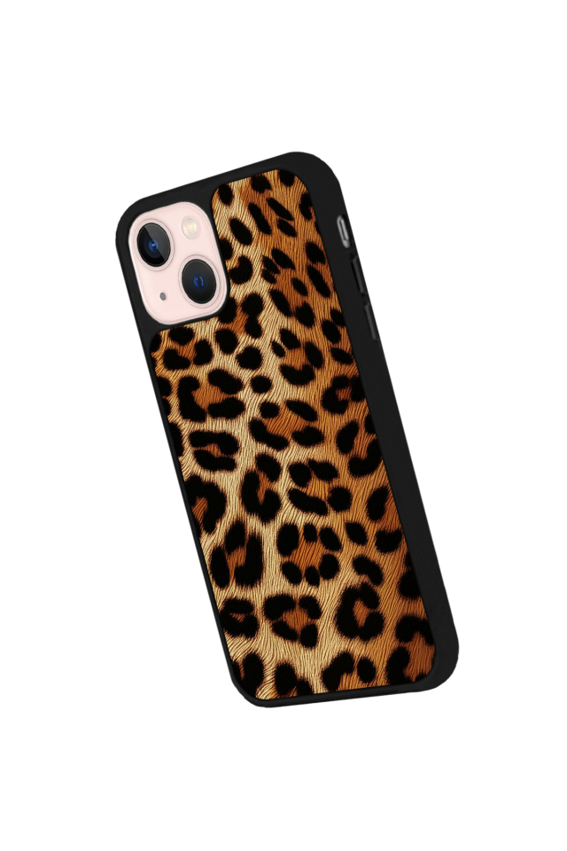 iPhone 14 Plus Uyumlu Leopar Tasarımlı Glossy Premium Kılıf