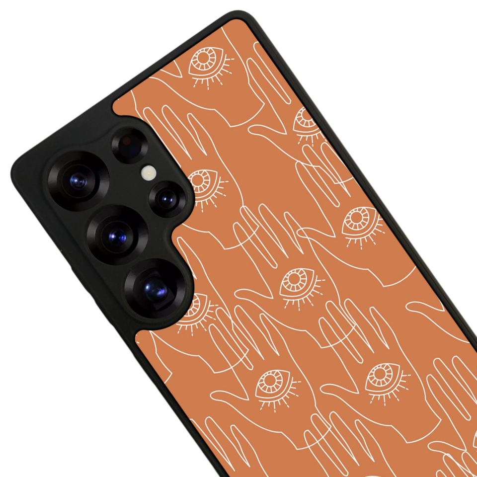 Samsung Galaxy S25 Ultra Uyumlu Line Art Tasarımlı Glossy Premium Kılıf