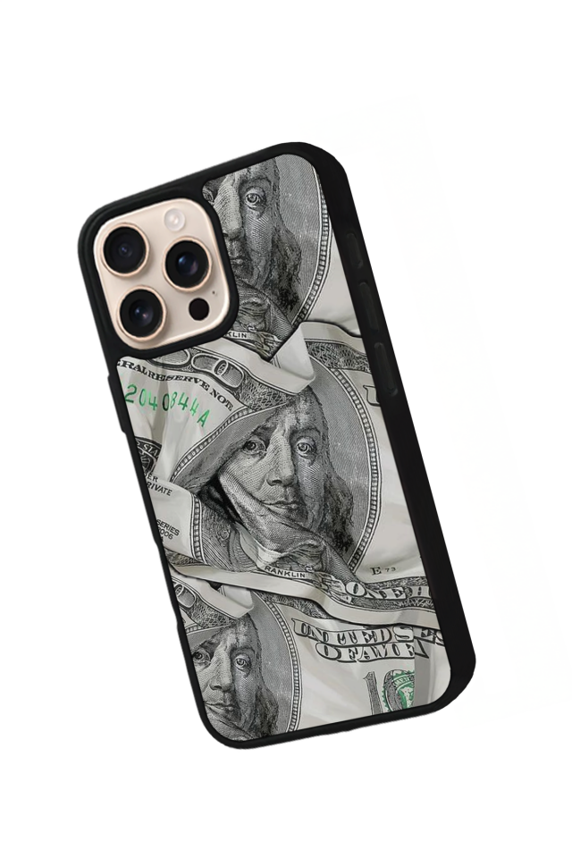 iPhone 15 Pro Uyumlu Money Para Tasarımlı Glossy Premium Kılıf