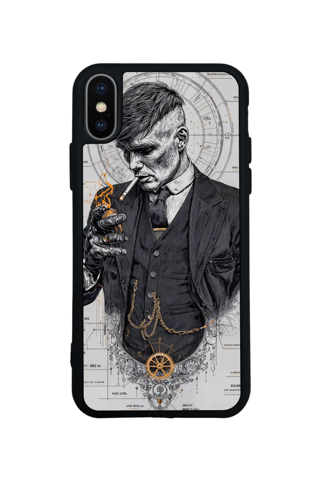 iPhone X/ XS Uyumlu Peaky Blinders Tasarımlı Glossy Premium Kılıf