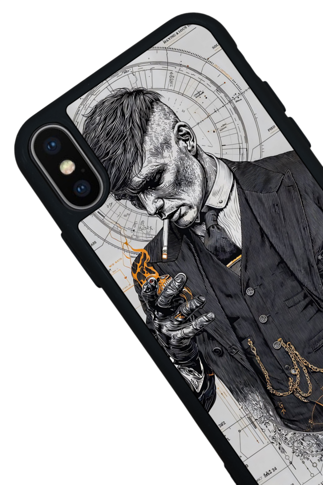 iPhone X/ XS Uyumlu Peaky Blinders Tasarımlı Glossy Premium Kılıf