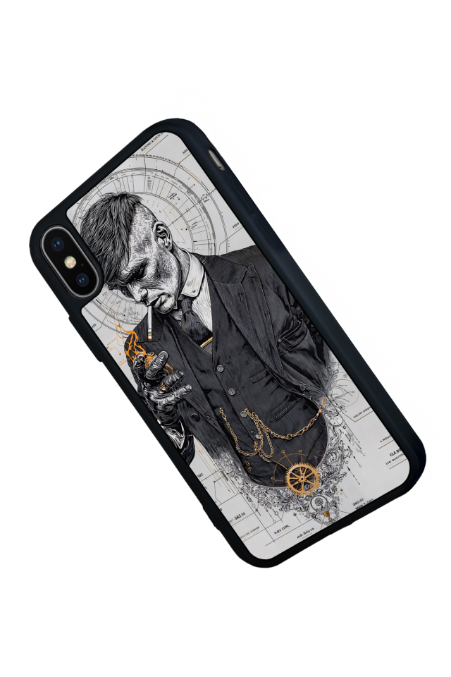 iPhone X/ XS Uyumlu Peaky Blinders Tasarımlı Glossy Premium Kılıf