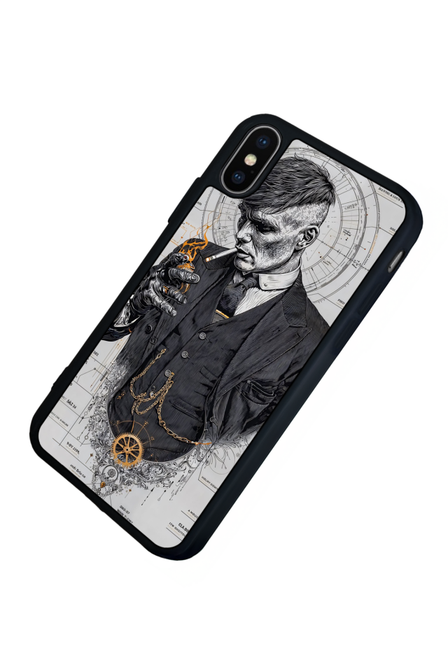 iPhone X/ XS Uyumlu Peaky Blinders Tasarımlı Glossy Premium Kılıf