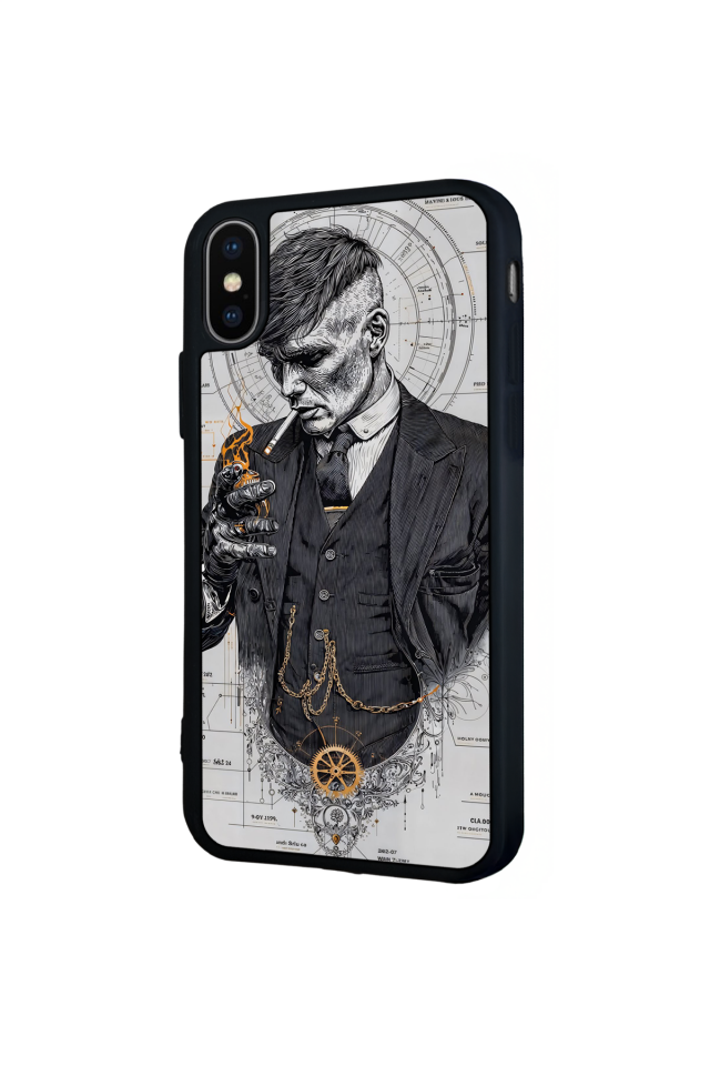 iPhone X/ XS Uyumlu Peaky Blinders Tasarımlı Glossy Premium Kılıf