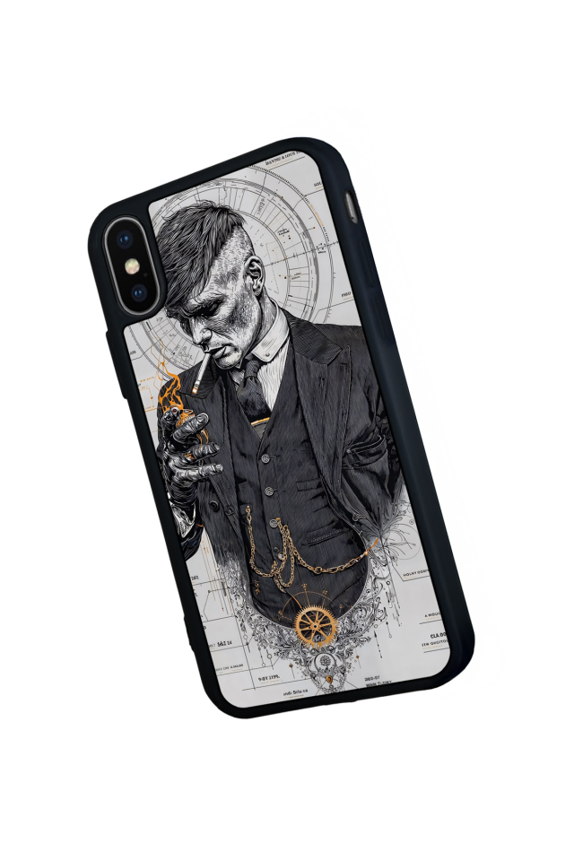 iPhone X/ XS Uyumlu Peaky Blinders Tasarımlı Glossy Premium Kılıf