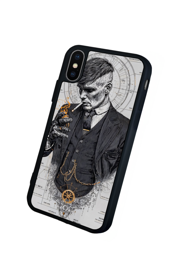 iPhone X/ XS Uyumlu Peaky Blinders Tasarımlı Glossy Premium Kılıf