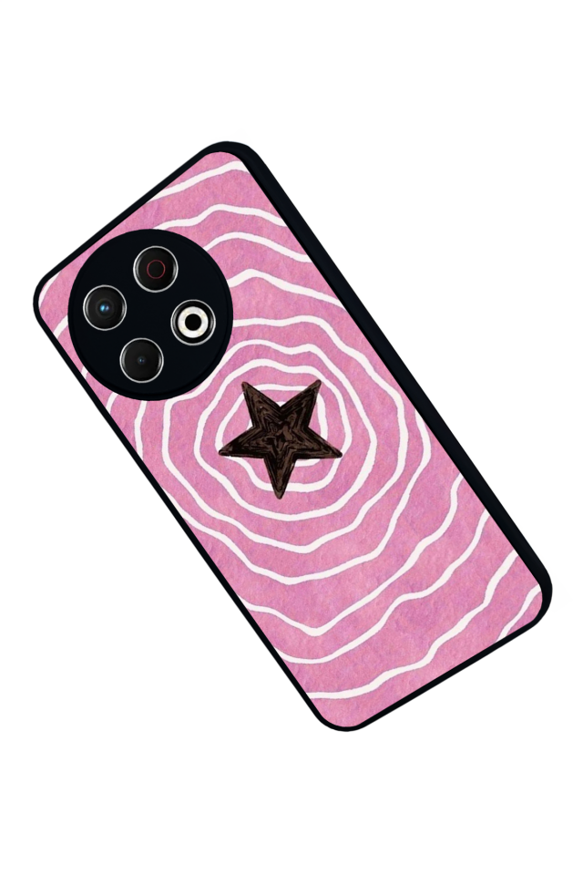 Tecno Spark 30 Pro Uyumlu Retro Yildizlar Tasarımlı Glossy Premium Kılıf