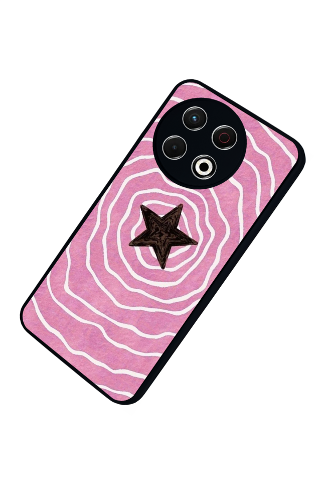 Tecno Spark 30 Pro Uyumlu Retro Yildizlar Tasarımlı Glossy Premium Kılıf