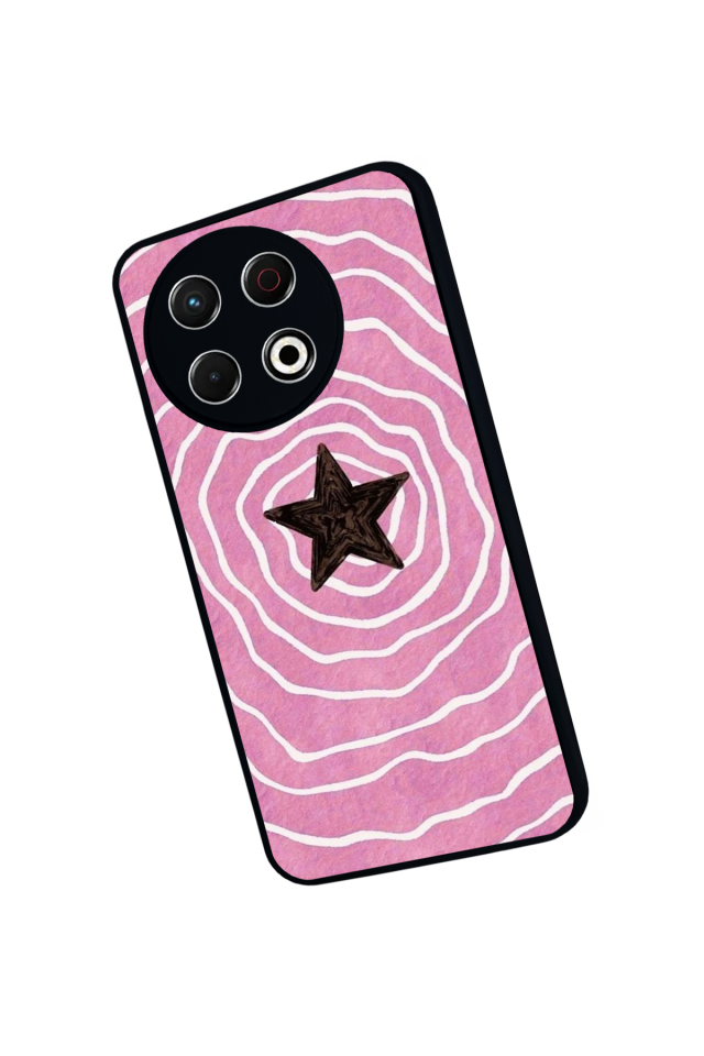 Tecno Spark 30 Pro Uyumlu Retro Yildizlar Tasarımlı Glossy Premium Kılıf