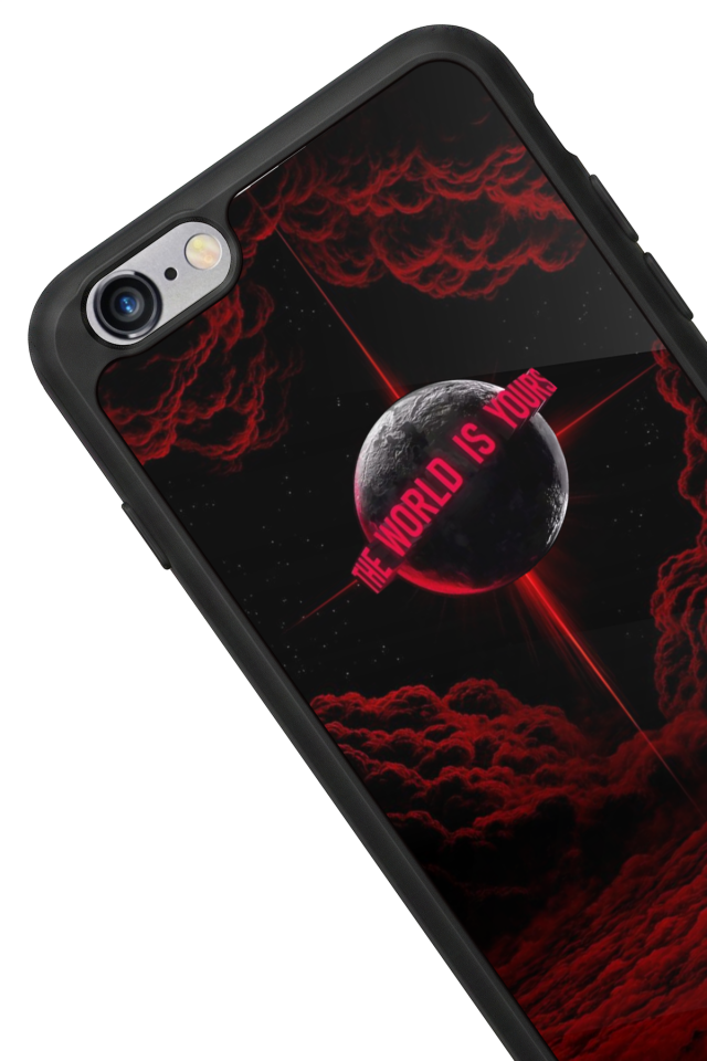 iPhone 6s Plus Uyumlu Scarface Tasarımlı Glossy Premium Kılıf