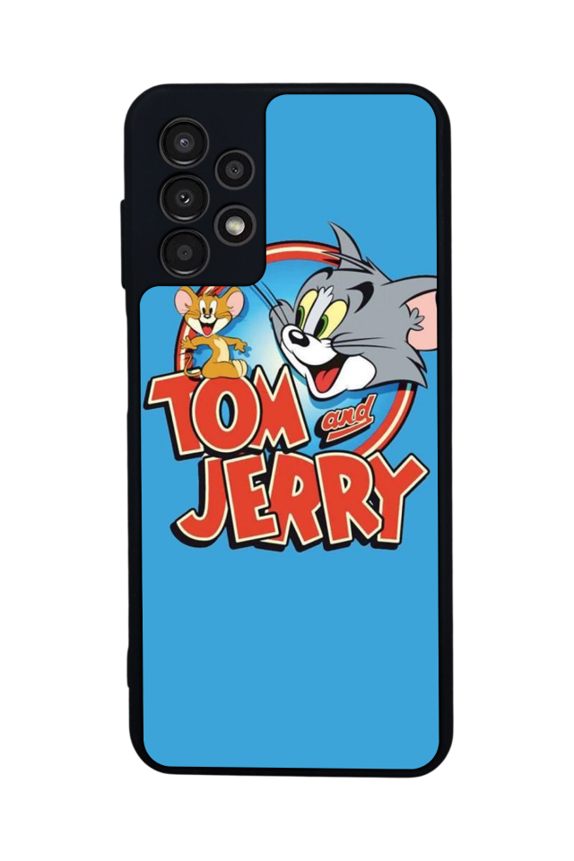 Samsung Galaxy A23 Uyumlu Tom And Jerry Tasarımlı Glossy Premium Kılıf