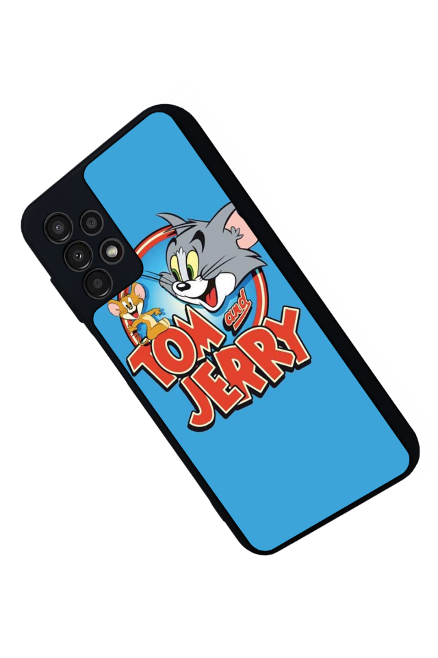 Samsung Galaxy A23 Uyumlu Tom And Jerry Tasarımlı Glossy Premium Kılıf