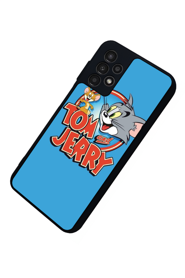 Samsung Galaxy A23 Uyumlu Tom And Jerry Tasarımlı Glossy Premium Kılıf