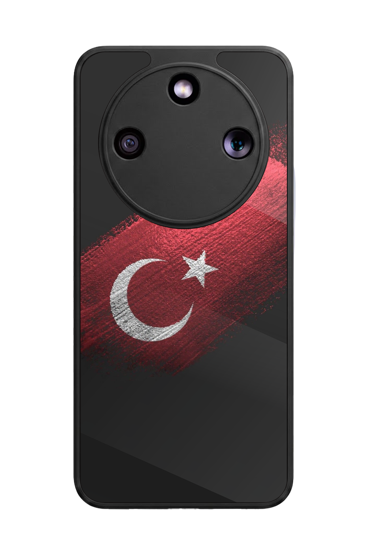 Honor Magic 8 Lite Uyumlu Türk Bayragi Tasarımlı Glossy Premium Kılıf