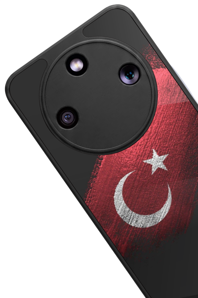 Honor Magic 8 Lite Uyumlu Türk Bayragi Tasarımlı Glossy Premium Kılıf