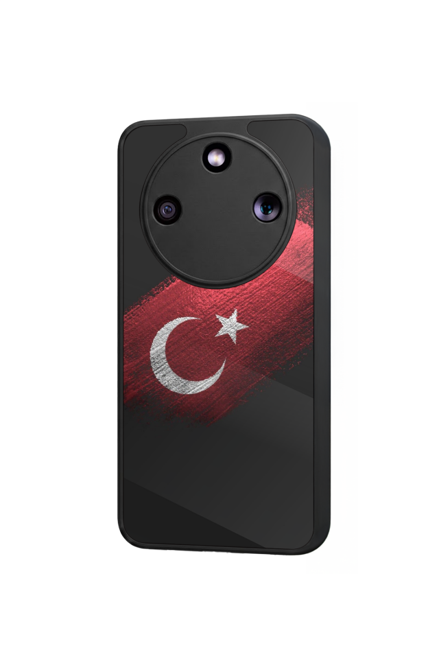 Honor Magic 8 Lite Uyumlu Türk Bayragi Tasarımlı Glossy Premium Kılıf