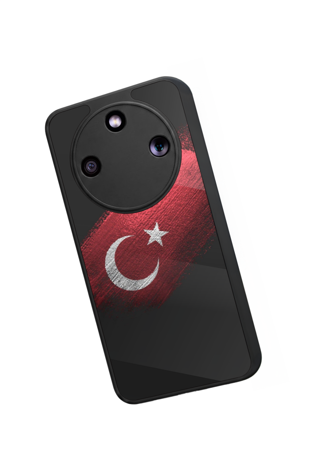 Honor Magic 8 Lite Uyumlu Türk Bayragi Tasarımlı Glossy Premium Kılıf