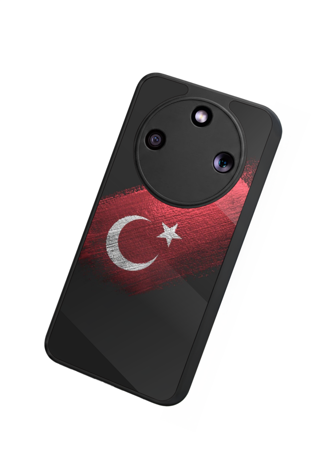 Honor Magic 8 Lite Uyumlu Türk Bayragi Tasarımlı Glossy Premium Kılıf