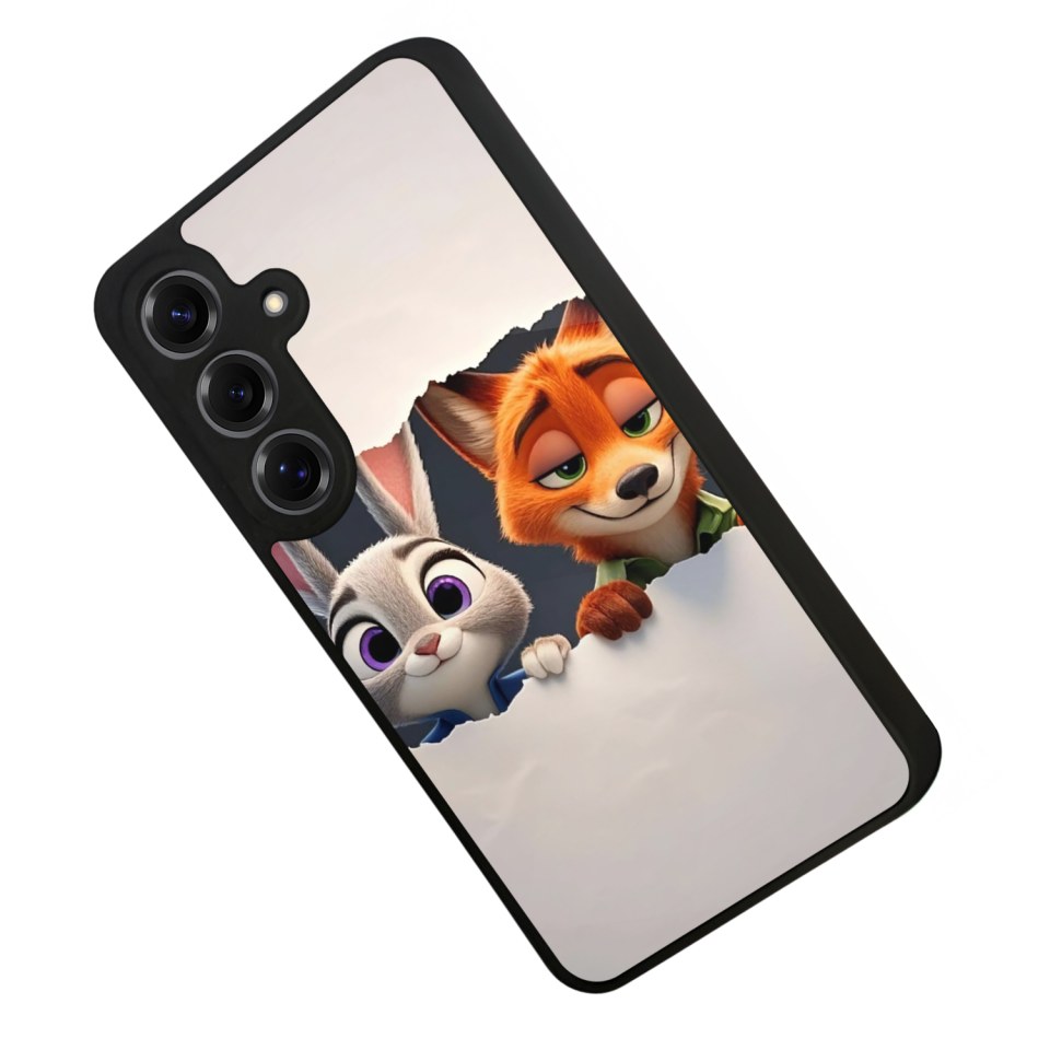 Samsung Galaxy S25 Uyumlu Zootropolis Tasarımlı Glossy Premium Kılıf