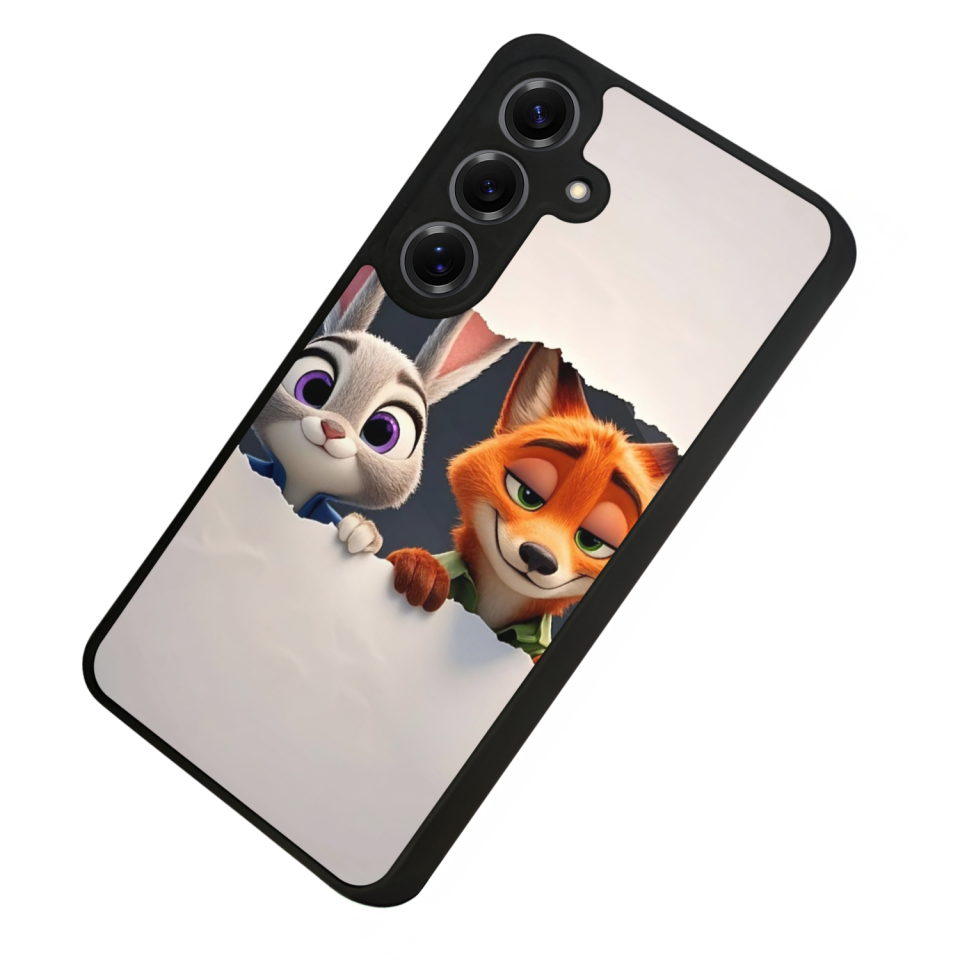 Samsung Galaxy S25 Uyumlu Zootropolis Tasarımlı Glossy Premium Kılıf