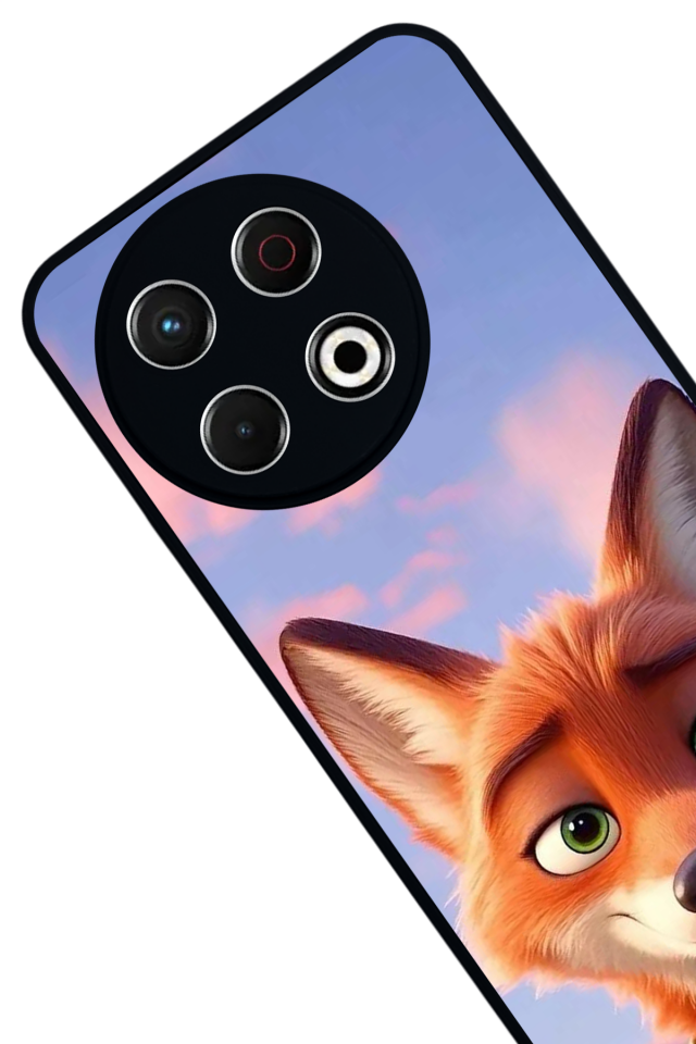 Tecno Spark 30 Pro Uyumlu TheWolf Tasarımlı Glossy Premium Kılıf