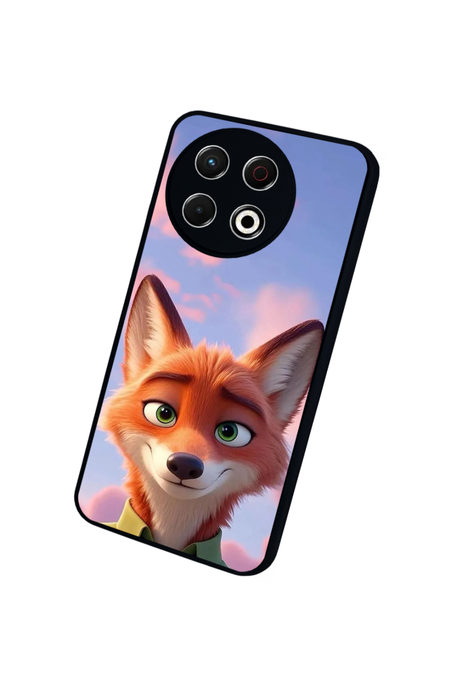 Tecno Spark 30 Pro Uyumlu TheWolf Tasarımlı Glossy Premium Kılıf