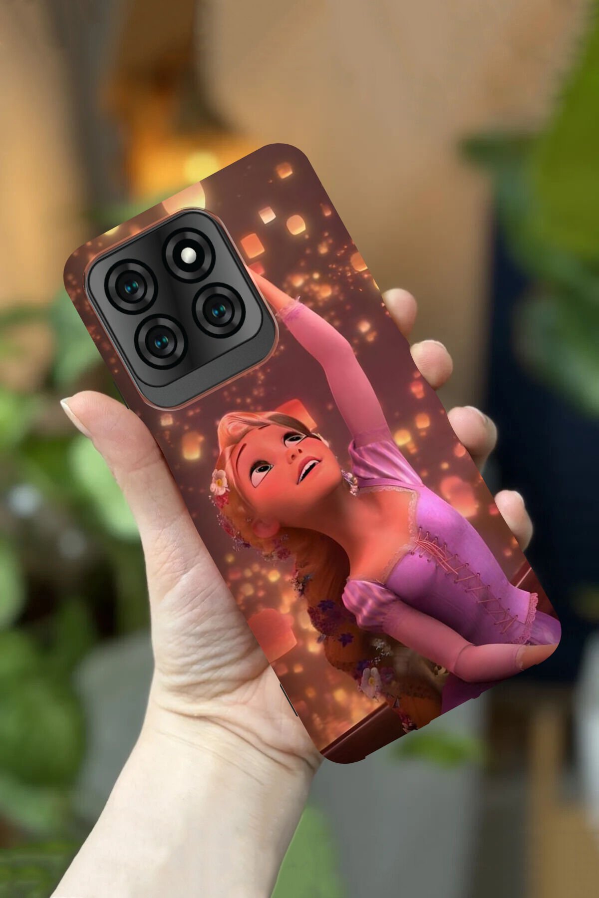Reeder S71 Uyumlu Kamera Korumalı Rapunzel Desenli HD Baskılı Silikon Kılıf