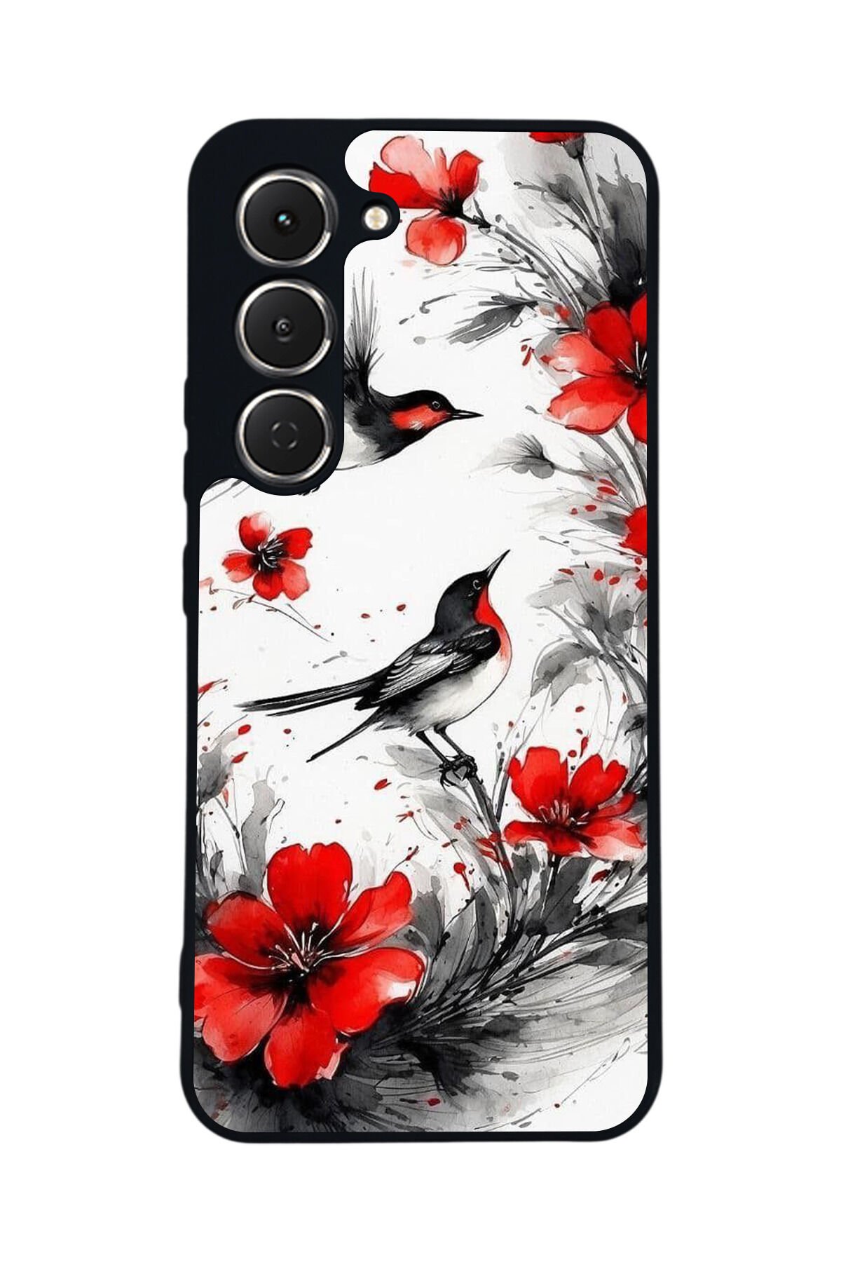 Tecno Spark 40 Pro Uyumlu Floral Tasarımlı Glossy Premium Kılıf