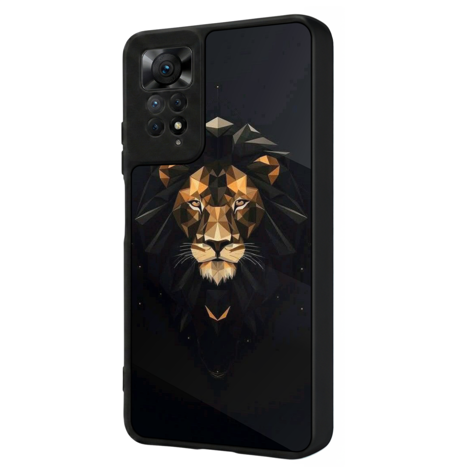 Xiaomi Redmi Note 12 Pro Uyumlu Aslan Tasarımlı Glossy Premium Kılıf