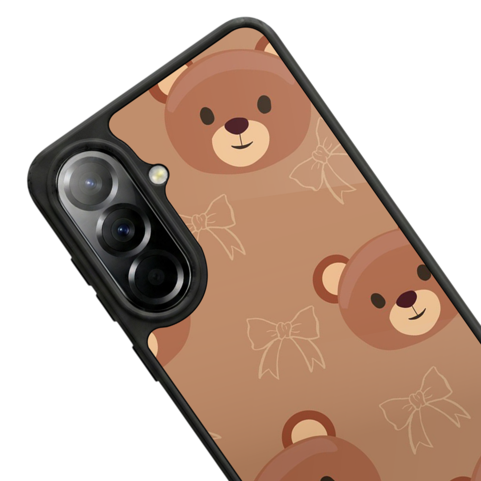 Samsung Galaxy A37 Uyumlu Ayı Tasarımlı Glossy Premium Kılıf