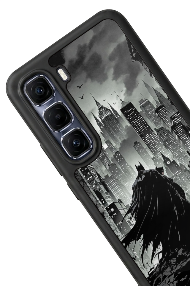 Infinix Hot 60 Pro Plus Uyumlu Batman Tasarımlı Glossy Premium Kılıf