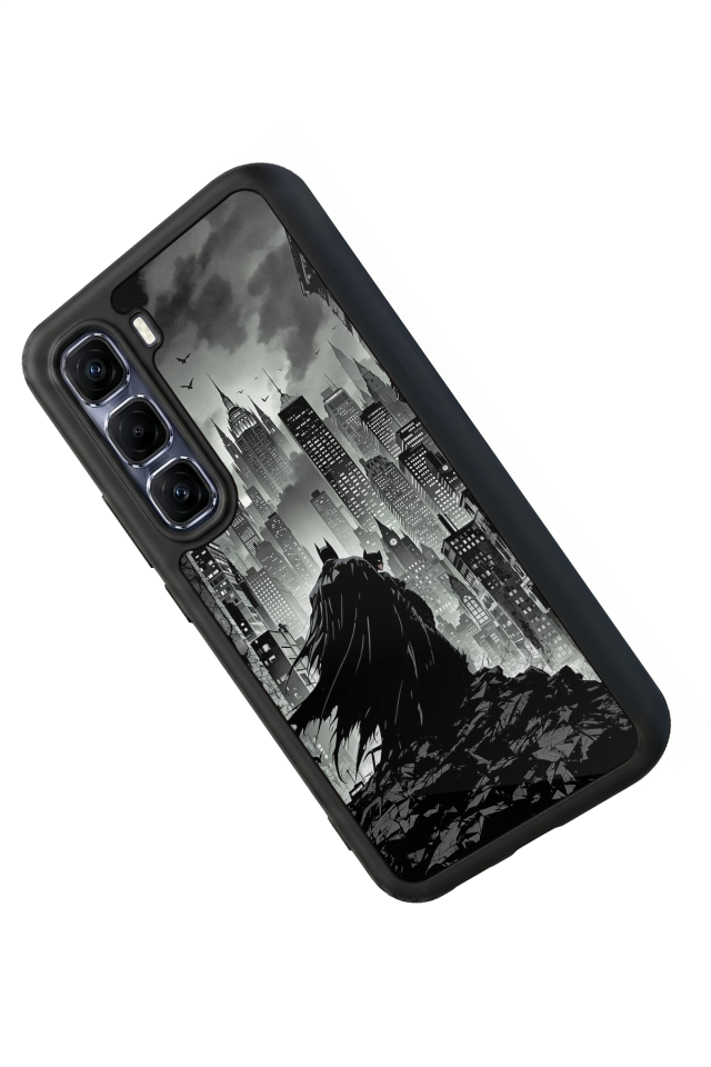Infinix Hot 60 Pro Plus Uyumlu Batman Tasarımlı Glossy Premium Kılıf