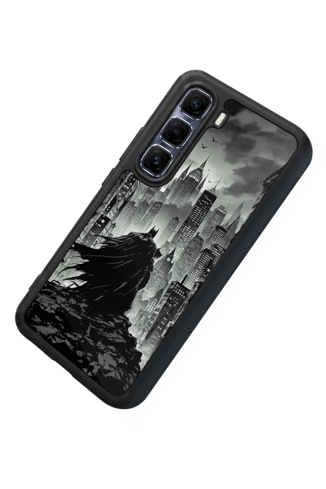 Infinix Hot 60 Pro Plus Uyumlu Batman Tasarımlı Glossy Premium Kılıf