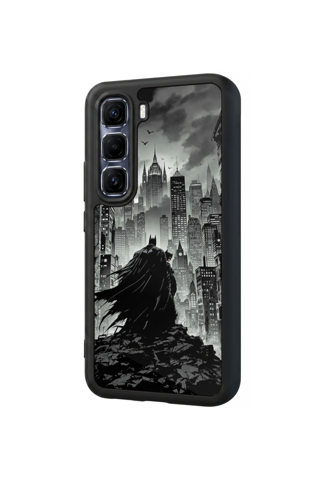 Infinix Hot 60 Pro Plus Uyumlu Batman Tasarımlı Glossy Premium Kılıf