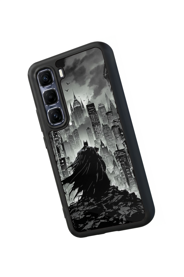 Infinix Hot 60 Pro Plus Uyumlu Batman Tasarımlı Glossy Premium Kılıf
