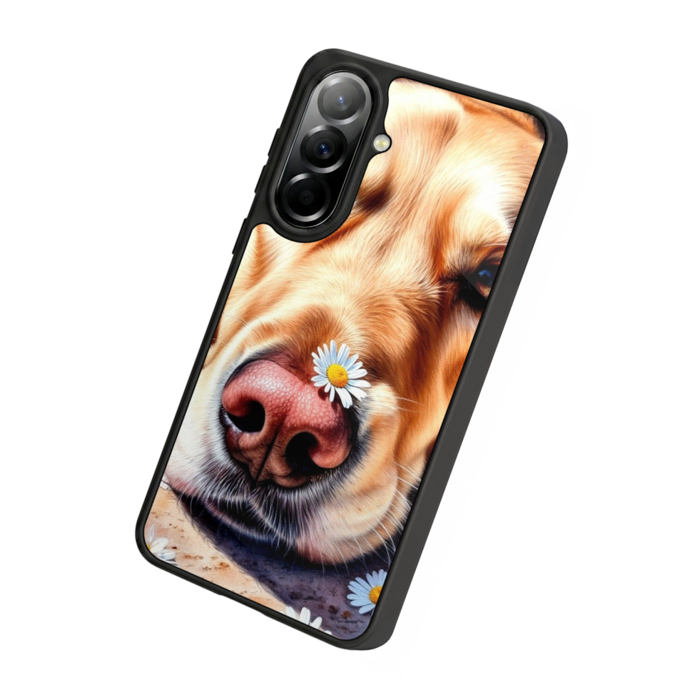 Samsung Galaxy A57 Uyumlu Golden Kopek Tasarımlı Glossy Premium Kılıf