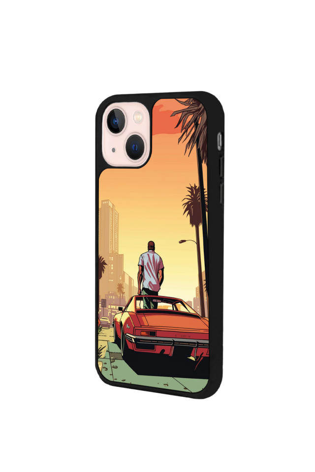 iPhone 15 Plus Uyumlu GTA Tasarımlı Glossy Premium Kılıf